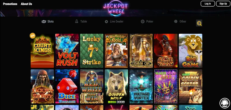 Jackpot Wheel Casino screenshot