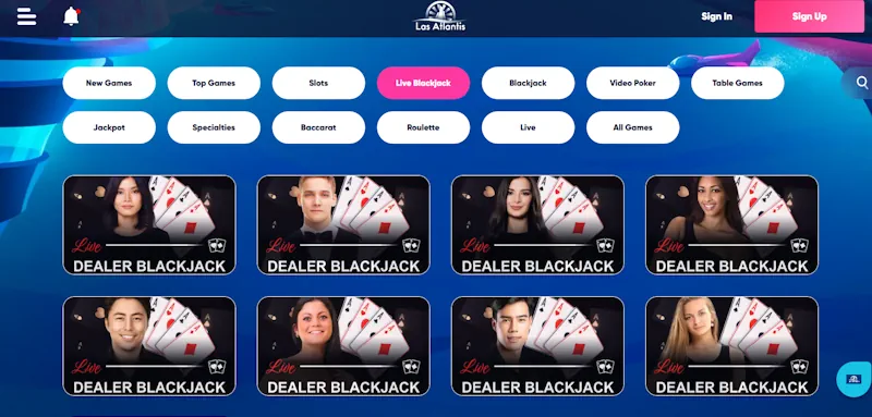 Las Atlantis Casino screenshot