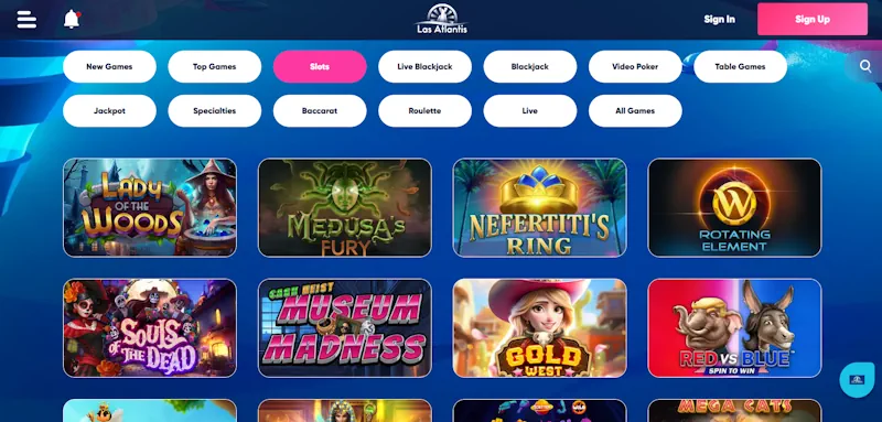 Las Atlantis Casino screenshot