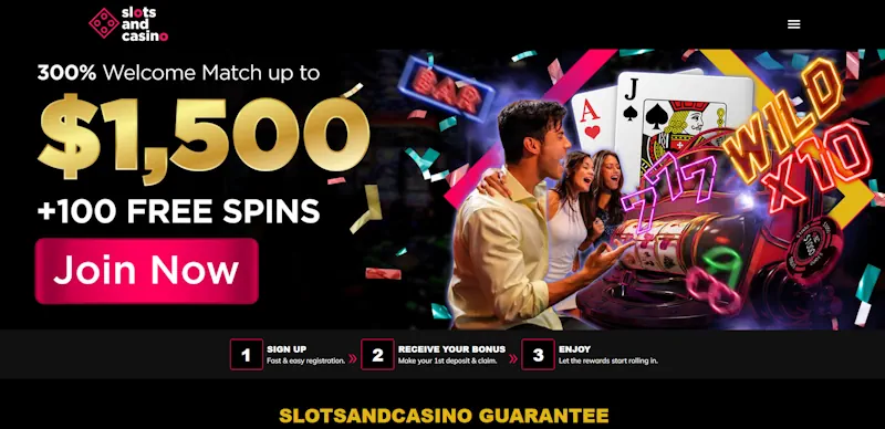 SlotsandCasino Casino screenshot