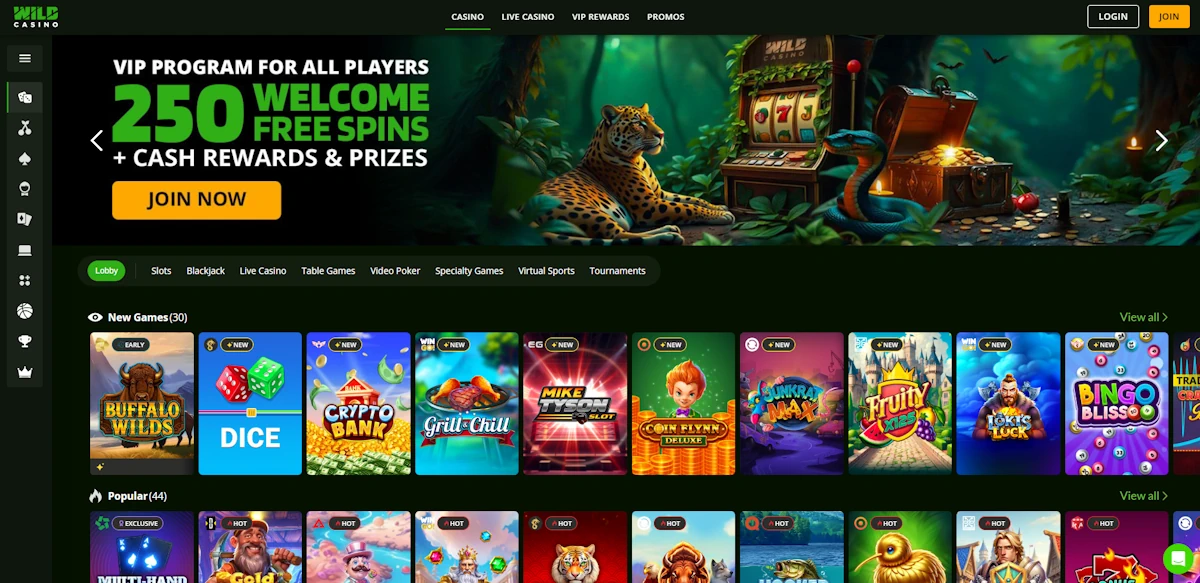 Wild Casino Screenshot