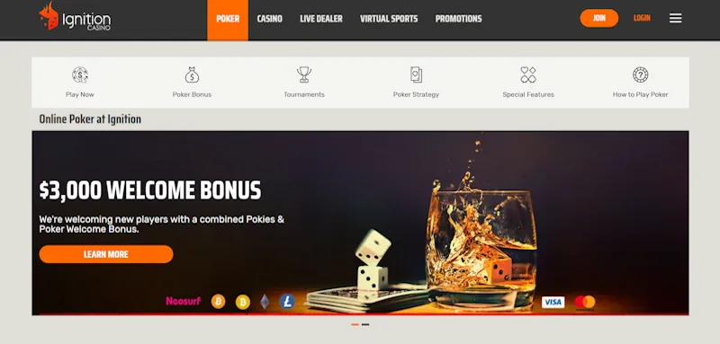 Ignition Poker Welcome Bonus screenshot