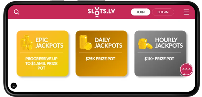 Slots.lv Casino Mobile Play screenshot