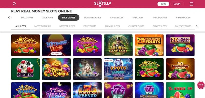 Slots.lv Casino Slots screenshot
