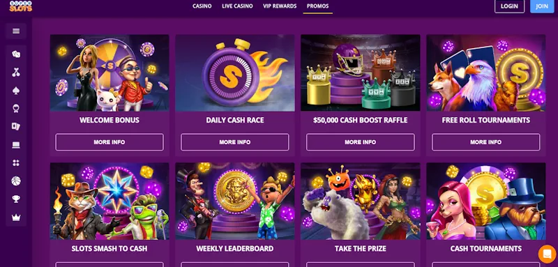 Super Slots Casino Ongoing Offers screenshot