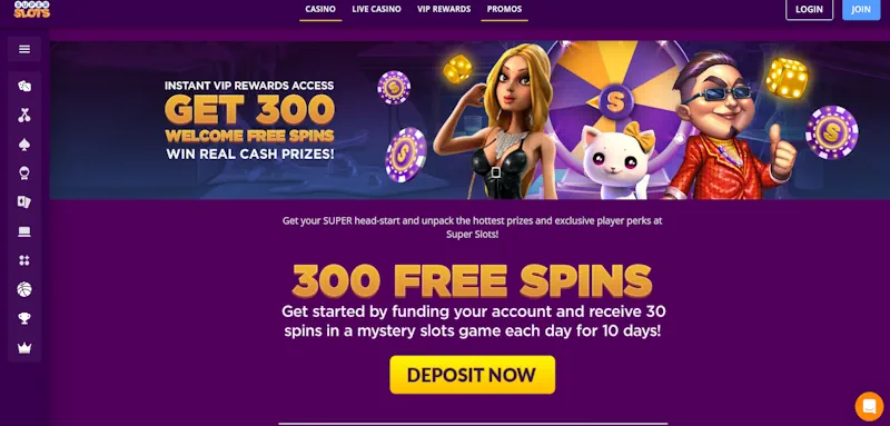 Super Slots Casino Welcome Bonus screenshot