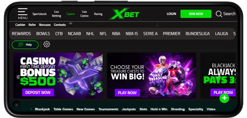 Xbet Casino Mobile Play screenshot